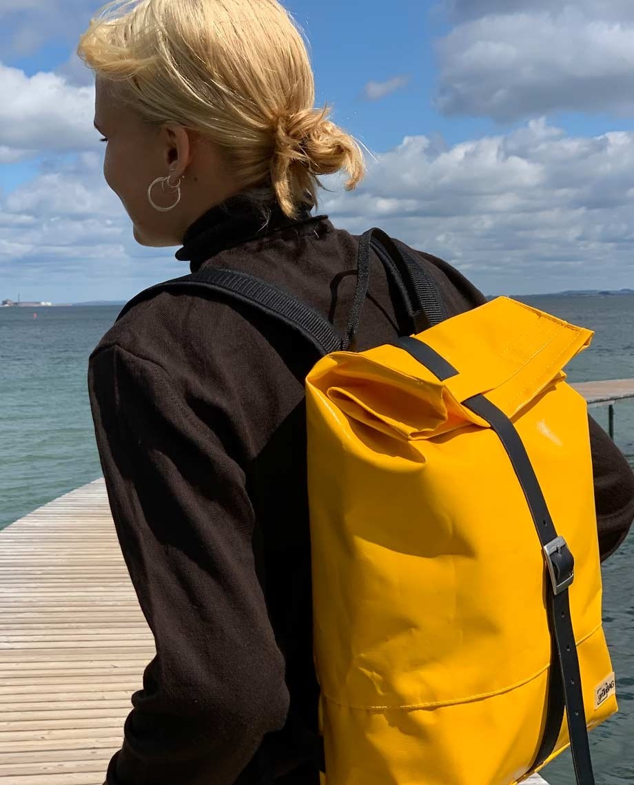 Yellow BackPack Liv GRÜNBAG Sustainable Danish Design
